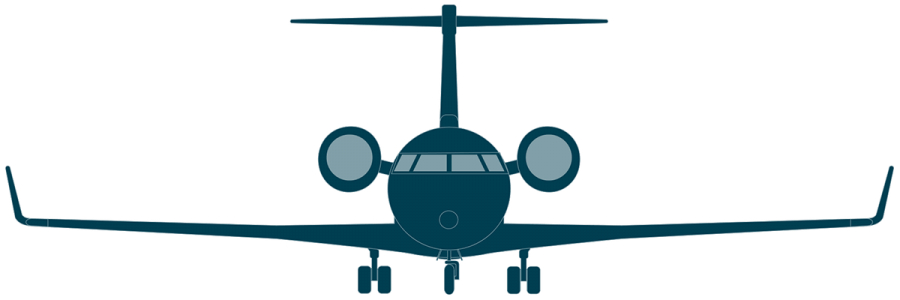 Challenger 650 front view
