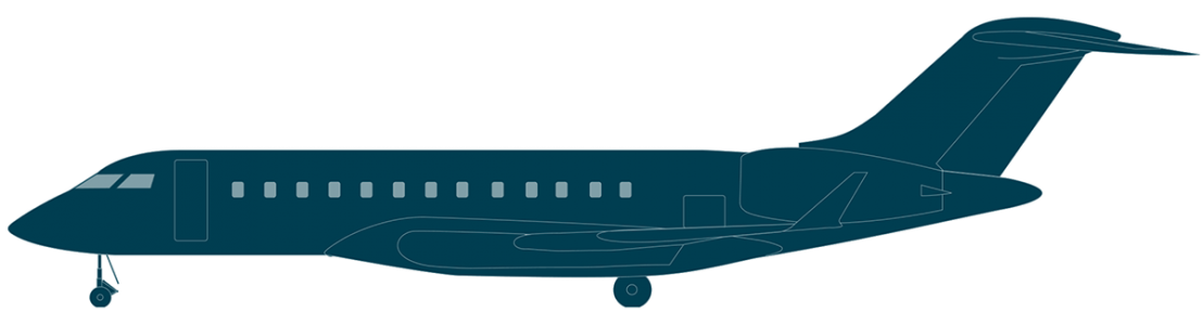 Global 6500 side view