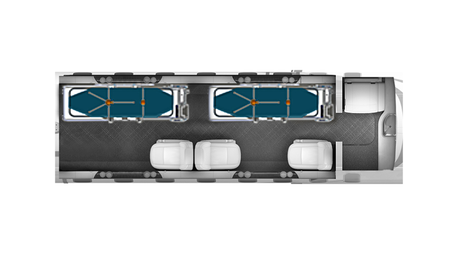 Learjet medevac floorplan